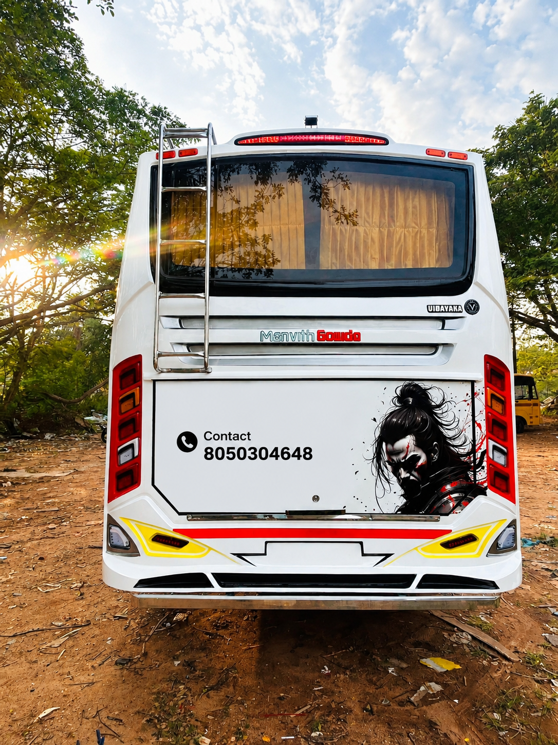 35 Seater  Bus Rear View